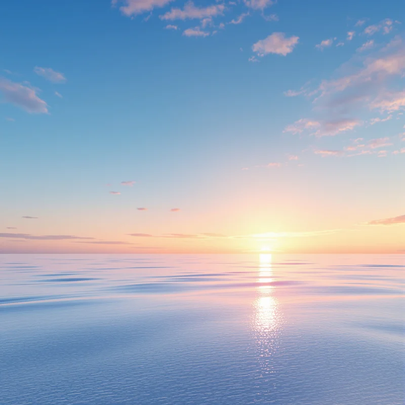 Mystic cool blue sunrise background