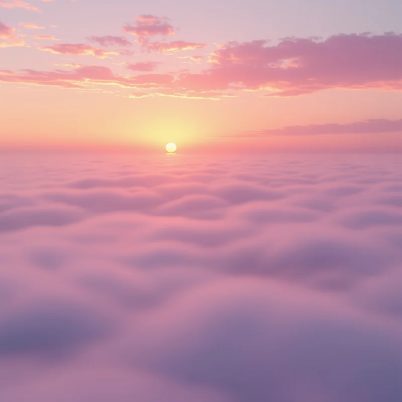 Mystic pastel sunrise background