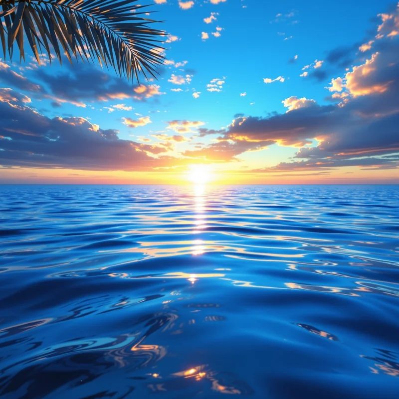 Studio fresh blue sunrise background