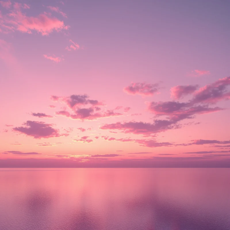 Calm pink sunset background