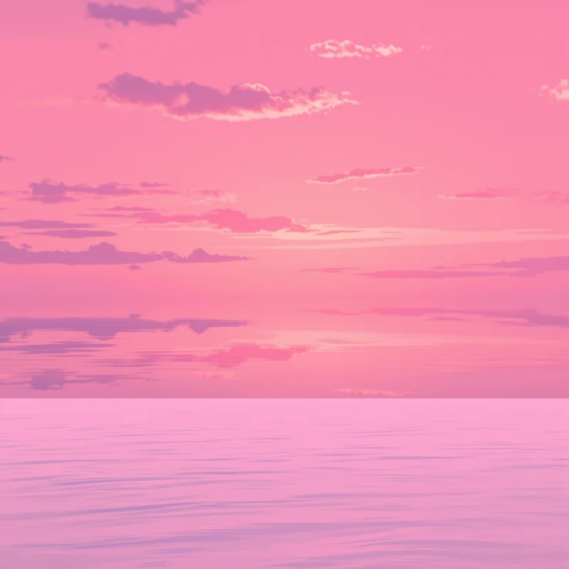 Calm pink sunset background