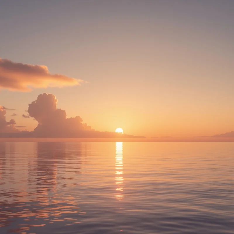 Clean minimal sunset background