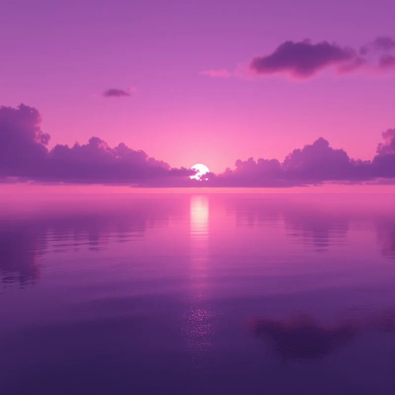 Dreamy purple sunset background
