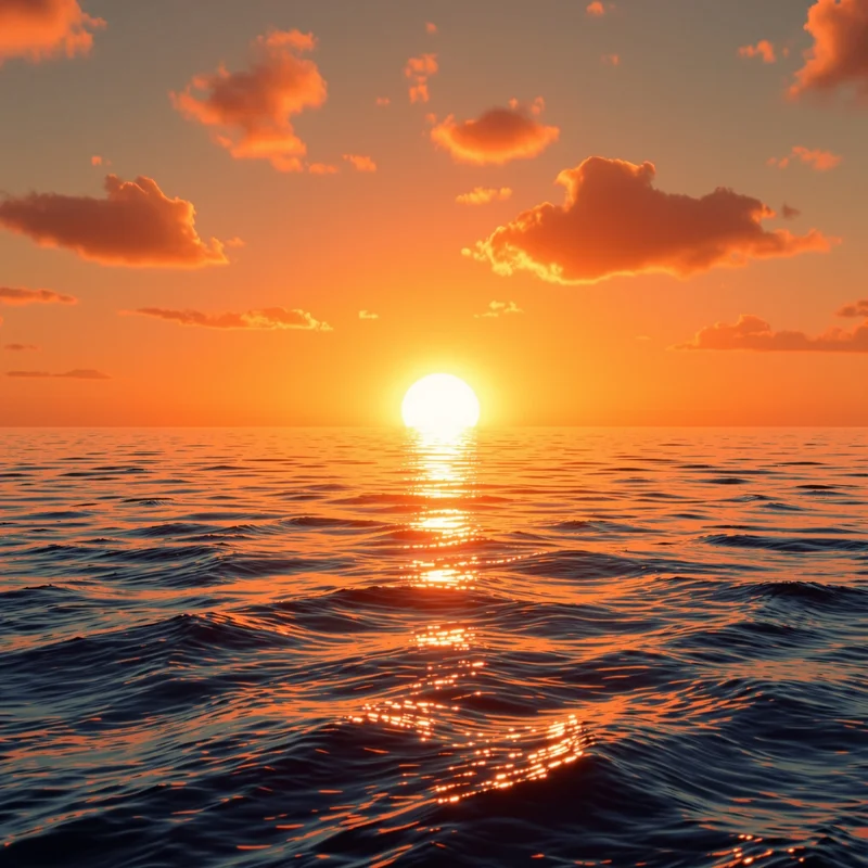 Fresh orange sunset background