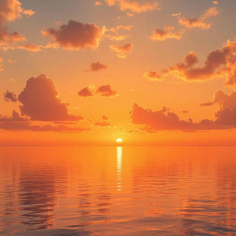 Fresh orange sunset background