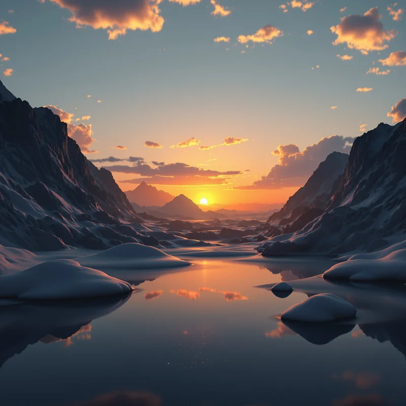 Golden hour sunset background