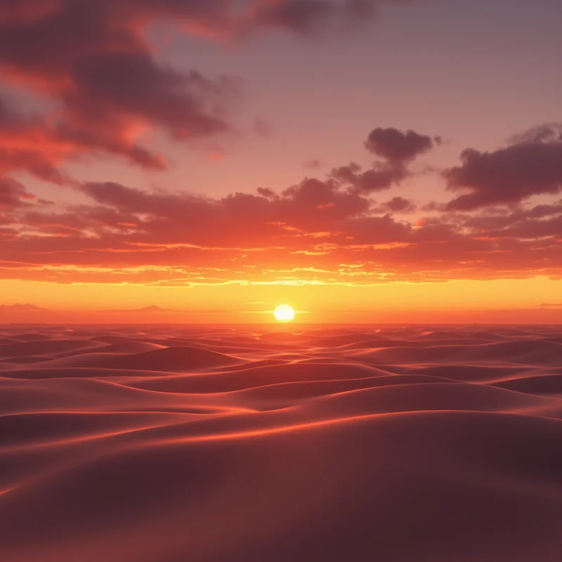 Golden hour sunset background