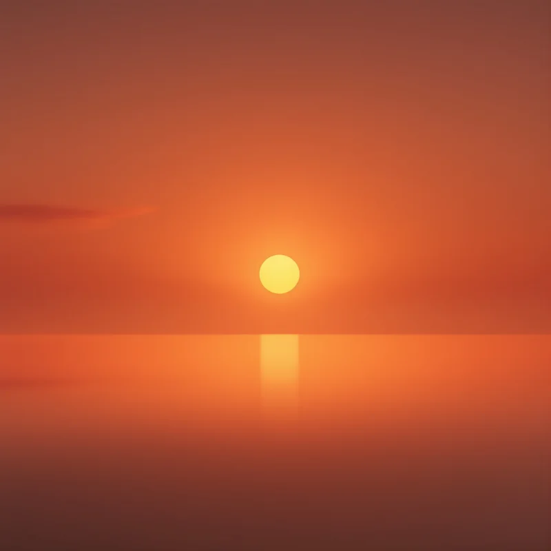 Luminous soft sunset background