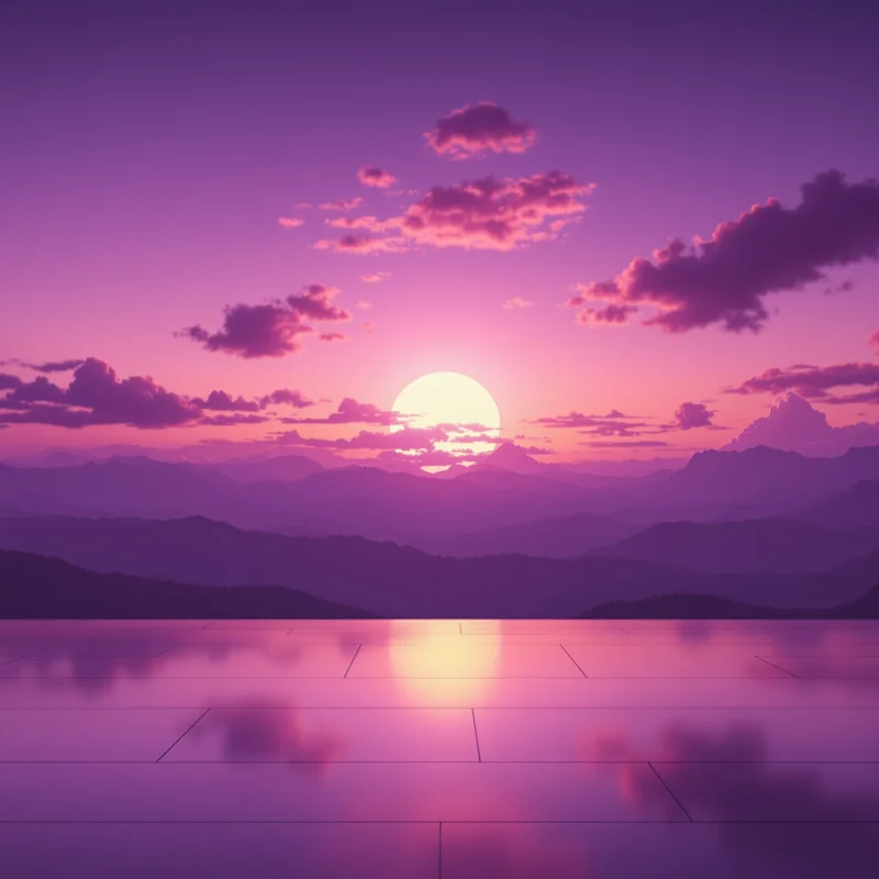 Luxury purple sunset background