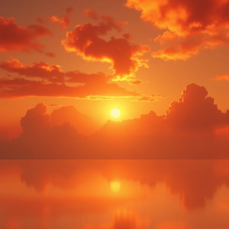 Royal orange sunset background