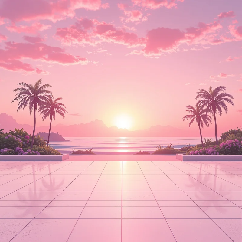 Signature pink sunset background
