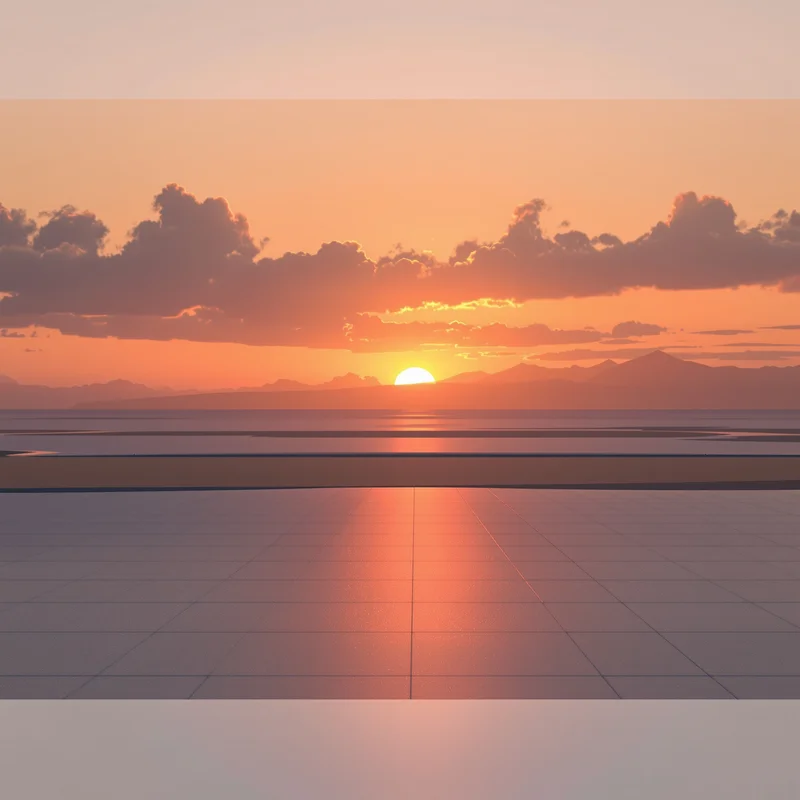 Studio minimal sunset background