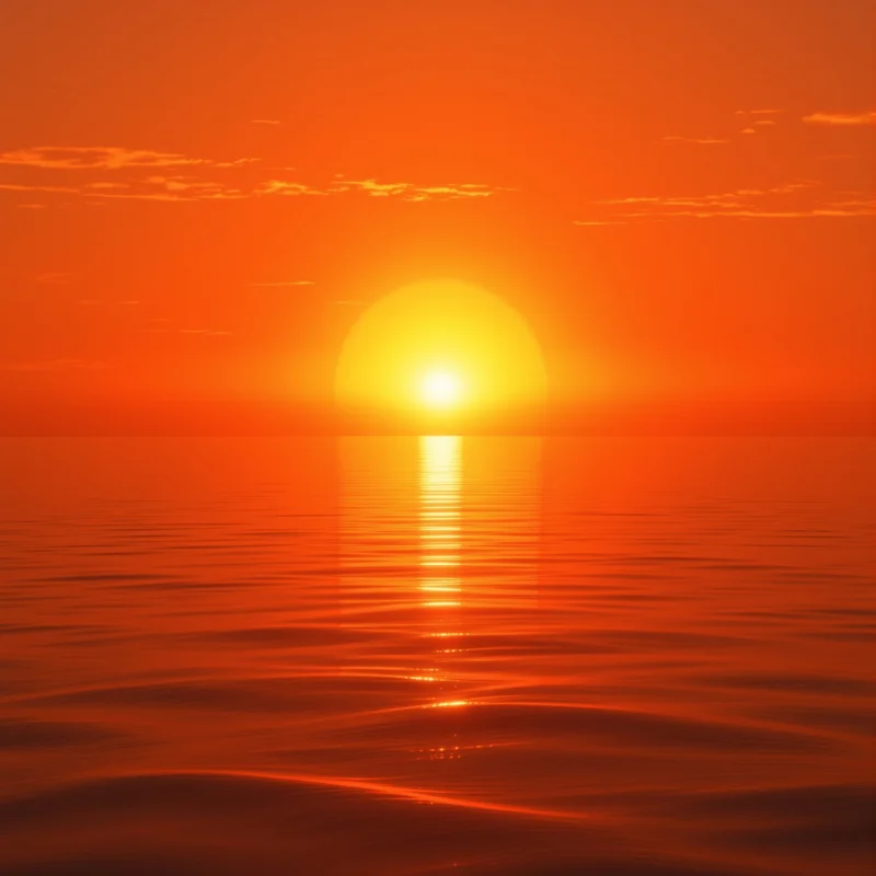 Warm orange sunset background