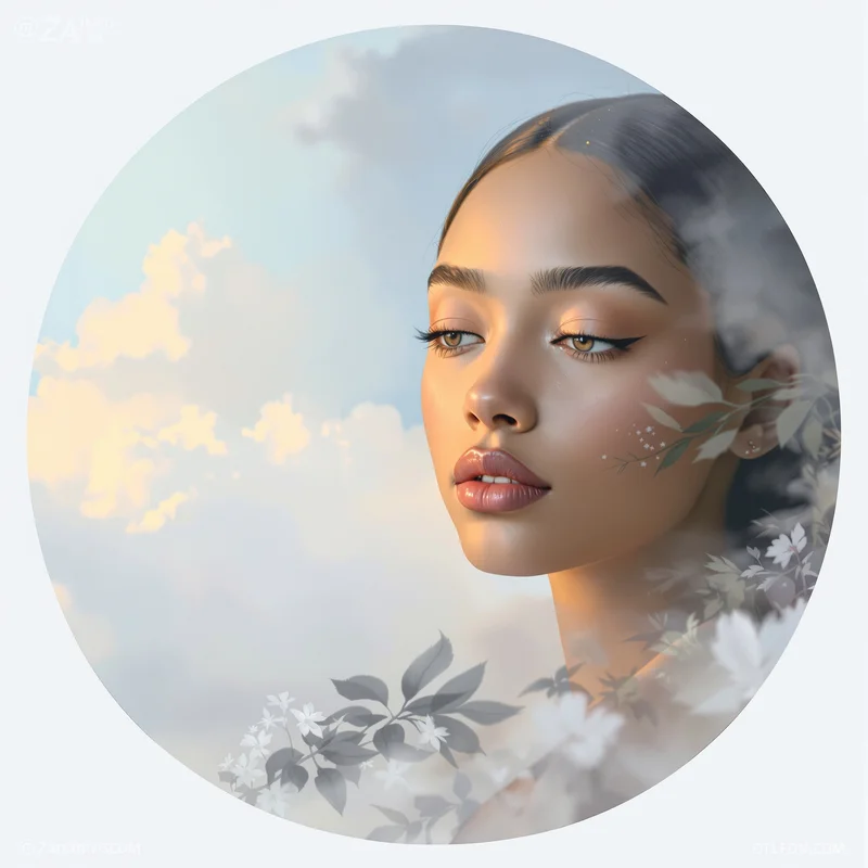 SZA avatar portrait with expressive and calm personality