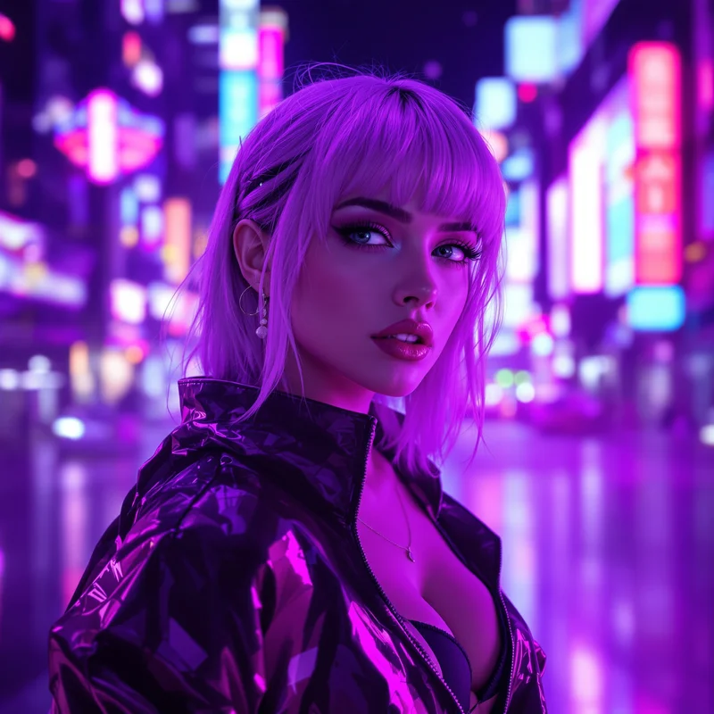 Cyber Neon Taylor avatar.