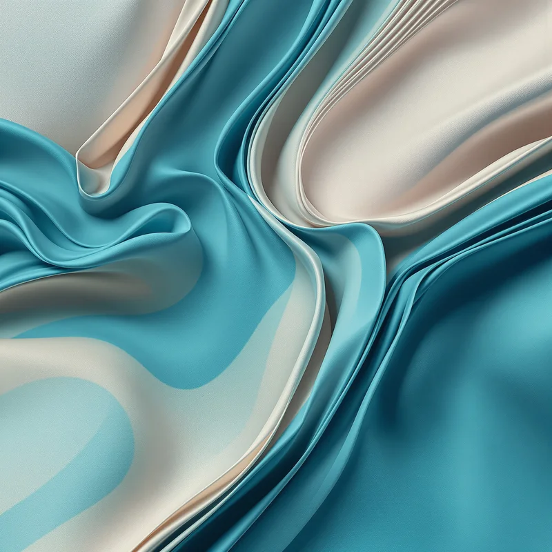 Chromatic depth teal background