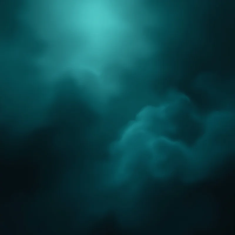 Dark Teal Mist Gradient Teal Background