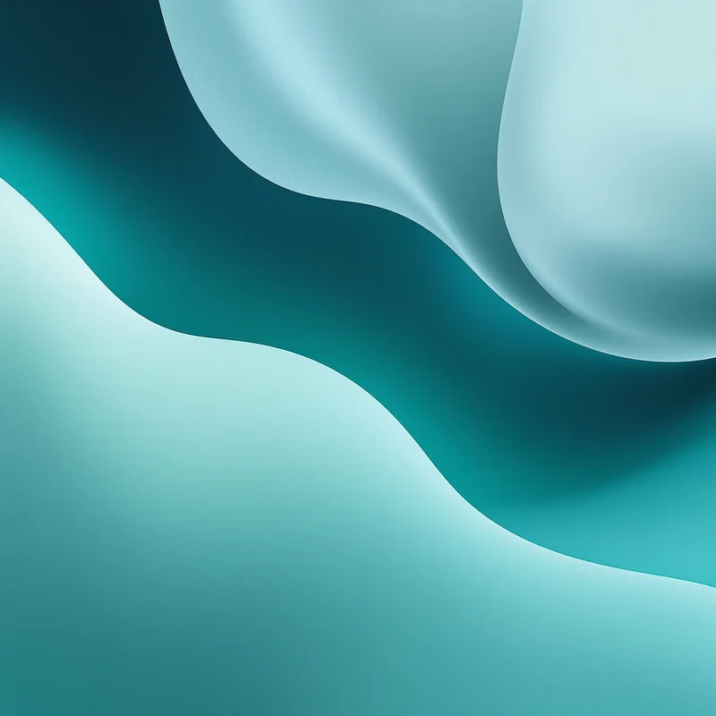 Deep Teal Gradient Glow Teal Background