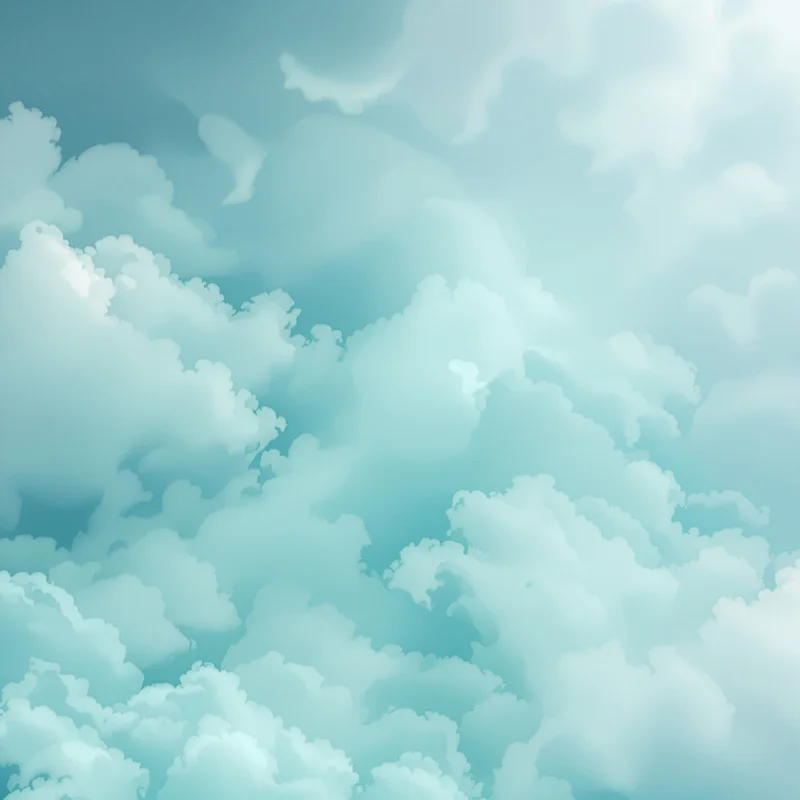 Teal Cloud Diffusion Teal Background