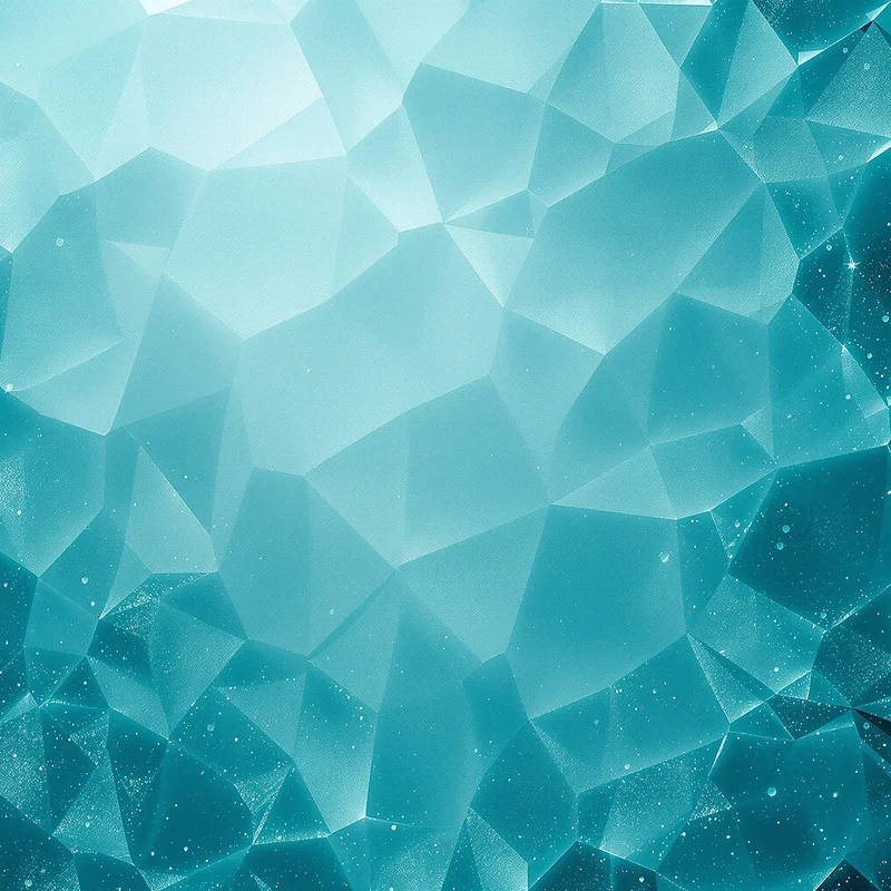 Teal Crystal Frost Teal Background