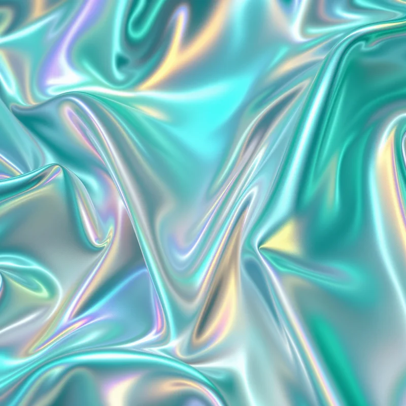 Teal Holographic Film Teal Background