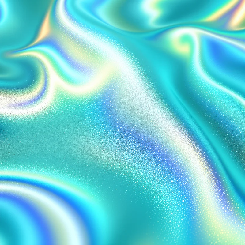 Teal Iridescent Sheen Teal Background