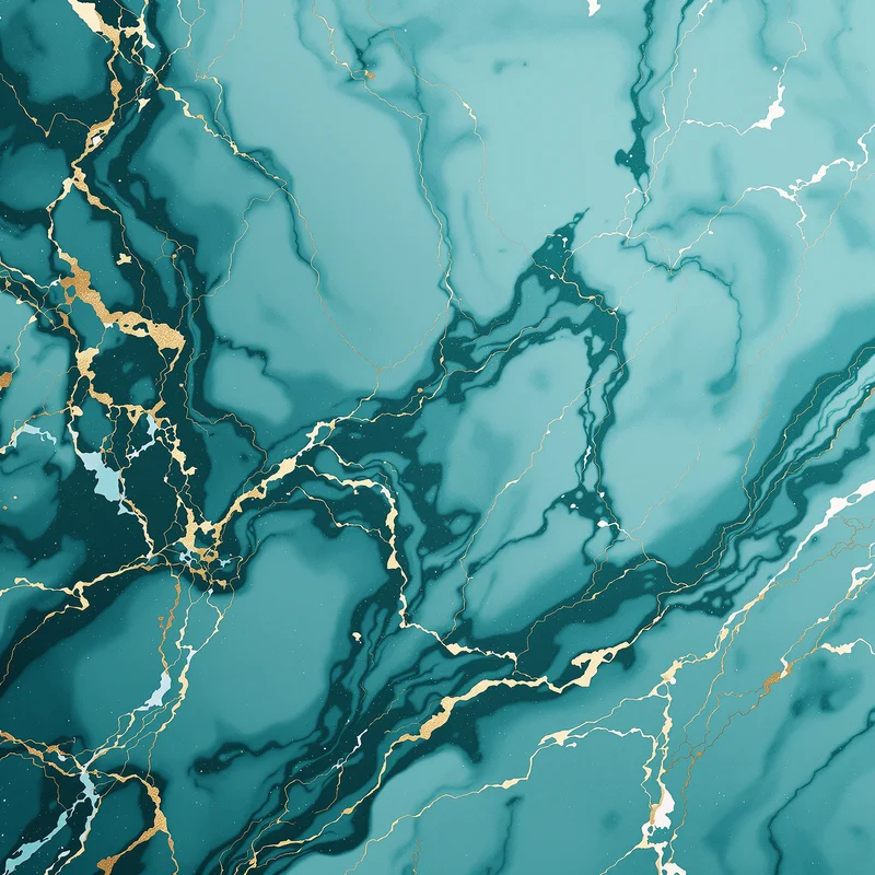 Teal Marble Vein Teal Background