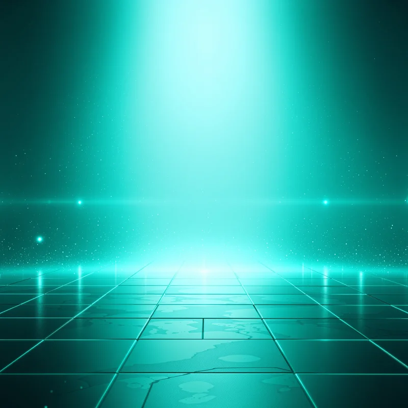 Teal Neon Haze Teal Background