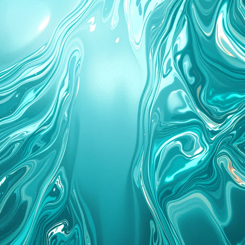 Teal Ripple Glass Teal Background