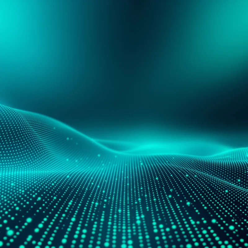 Teal Tech Glow Field Teal Background