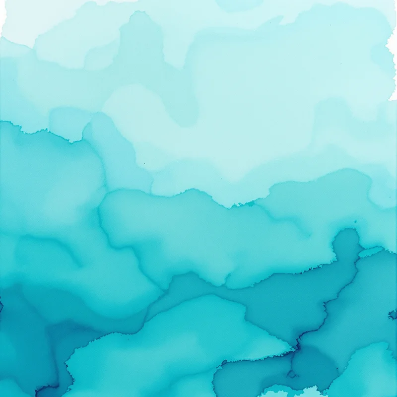 Teal Watercolor Wash Teal Background