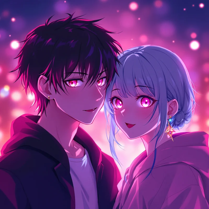 matching tiktok anime pfp with emotional duo aesthetic