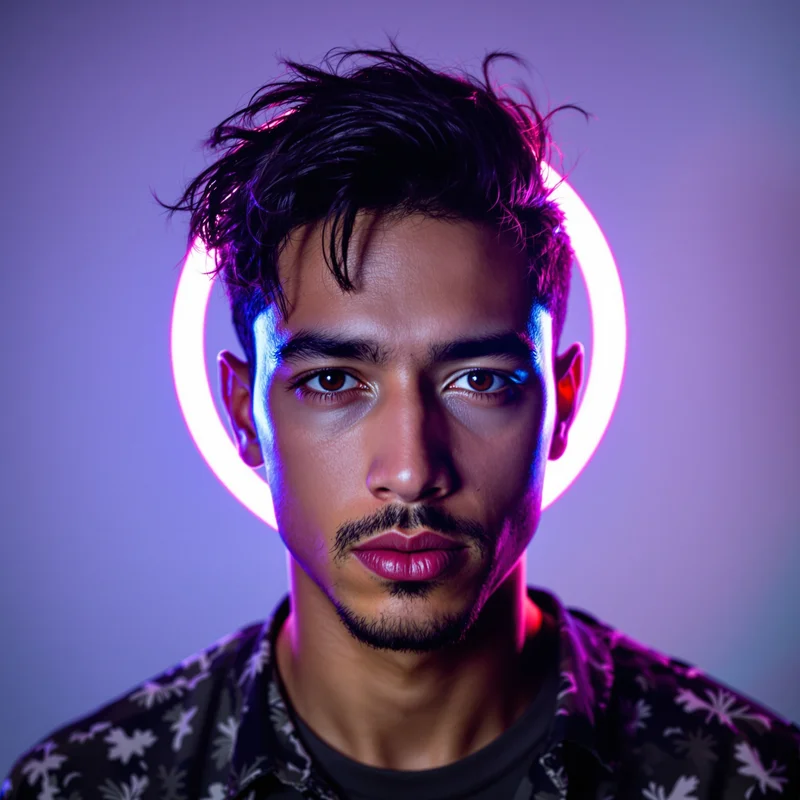 TikTok avatar profile image with bold contrast and clear subject