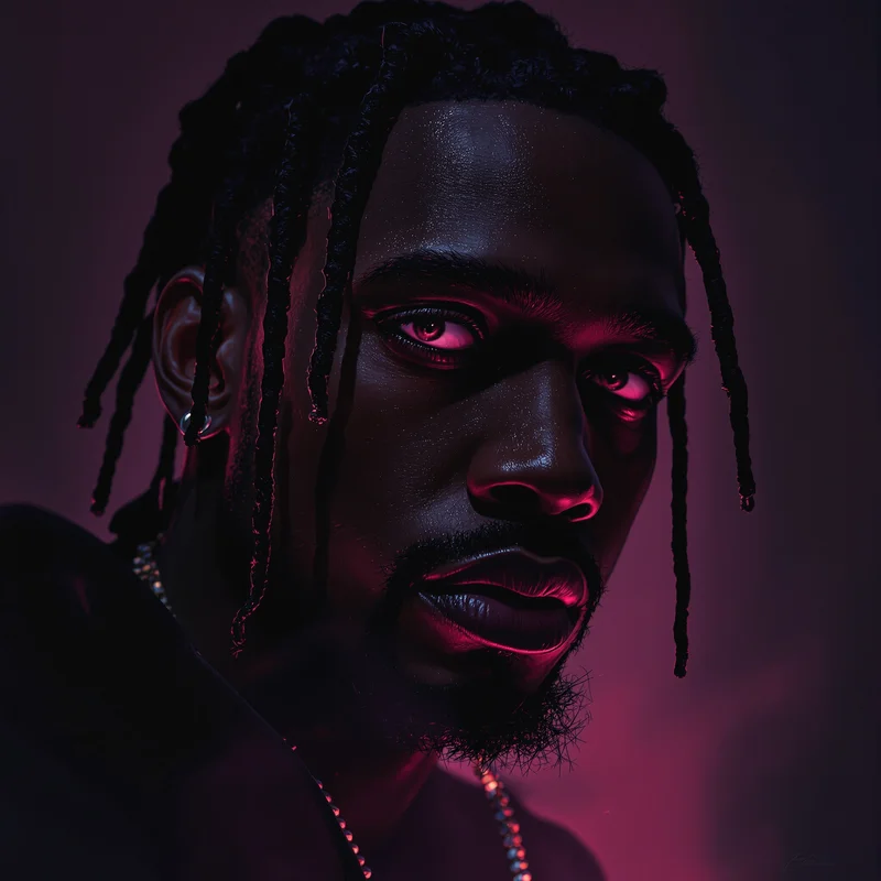 detached emotion travis scott pfp with underground numbness