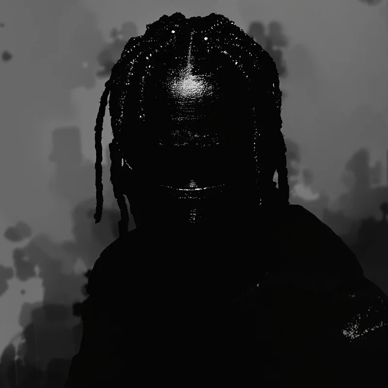 shadow travis scott pfp with hidden cinematic silhouette