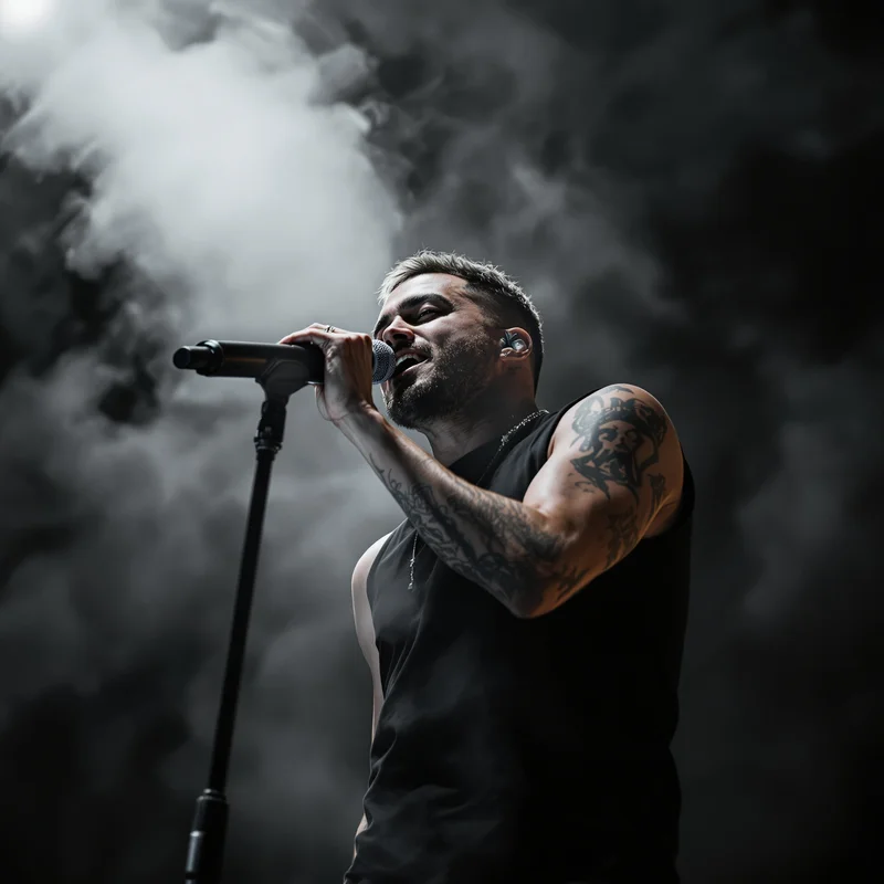 Travis Scott avatar profile image with intense expression