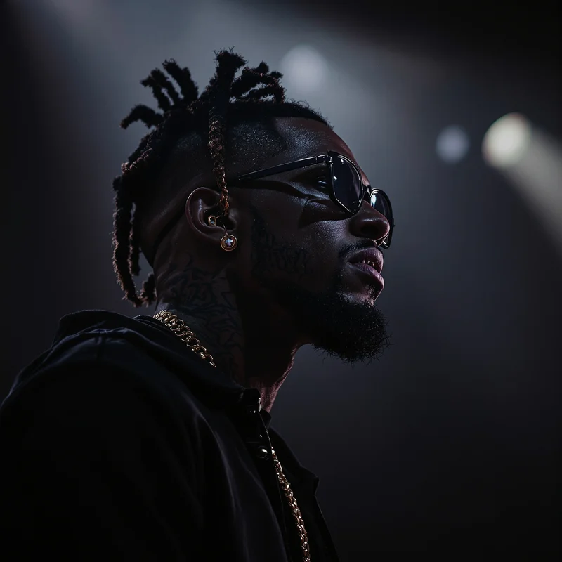 Travis Scott PFP avatar with dark energy and strong identity