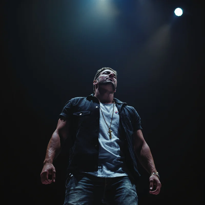 Travis Scott avatar profile image with intense expression