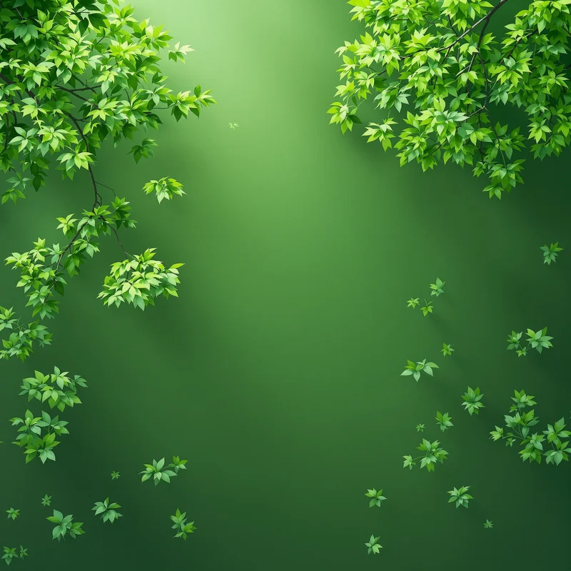 Calm green tree background