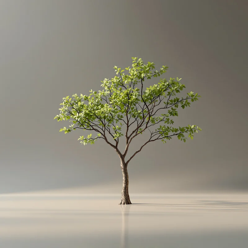 Clean minimal tree background