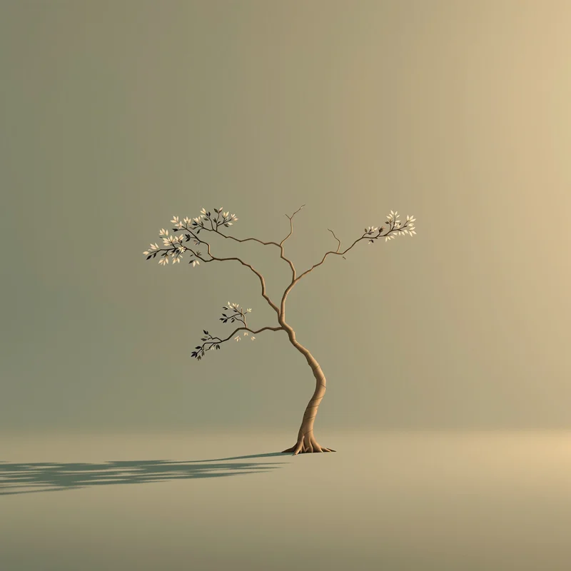 Deep calm tree background