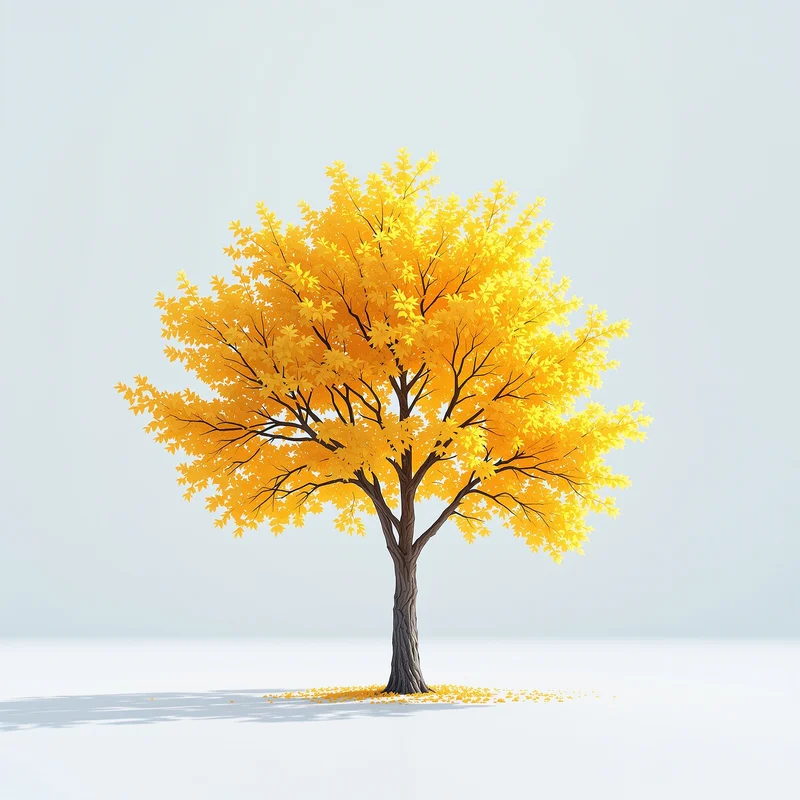 Gentle sunlight tree background