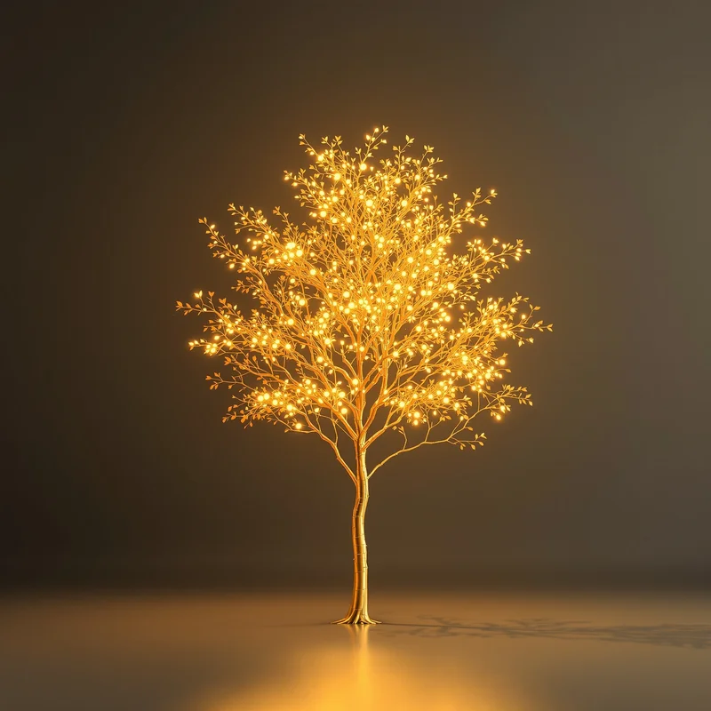 Golden minimal tree background