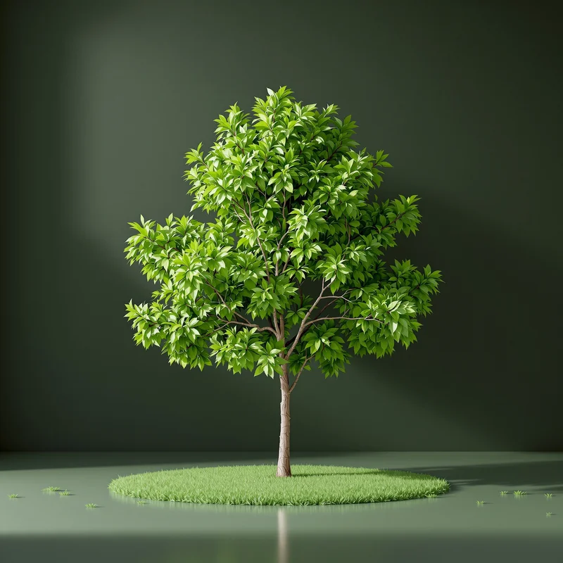 Luxe green tree background