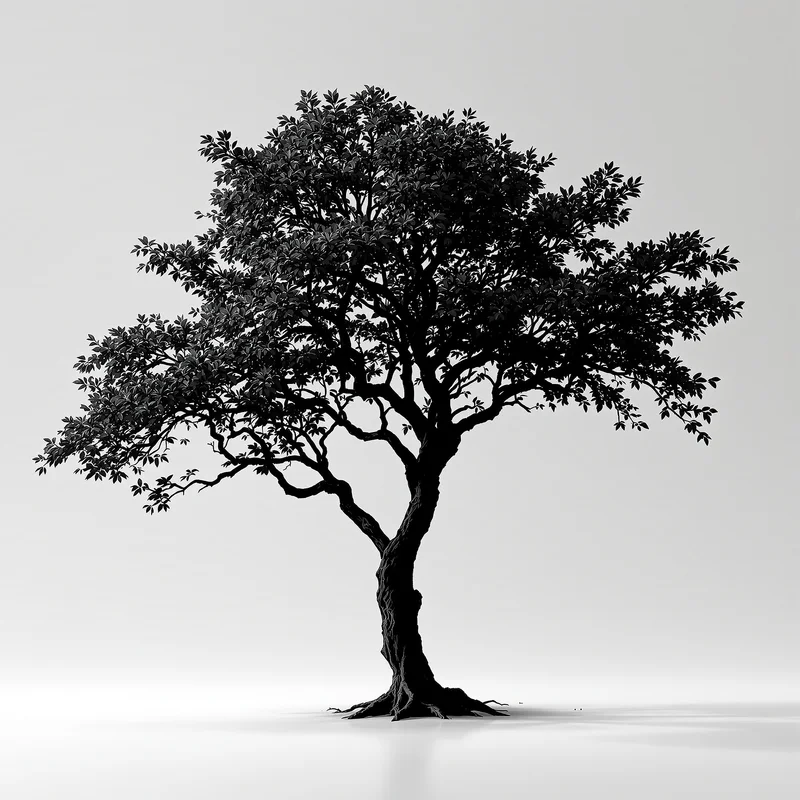 Luxury silhouette tree background