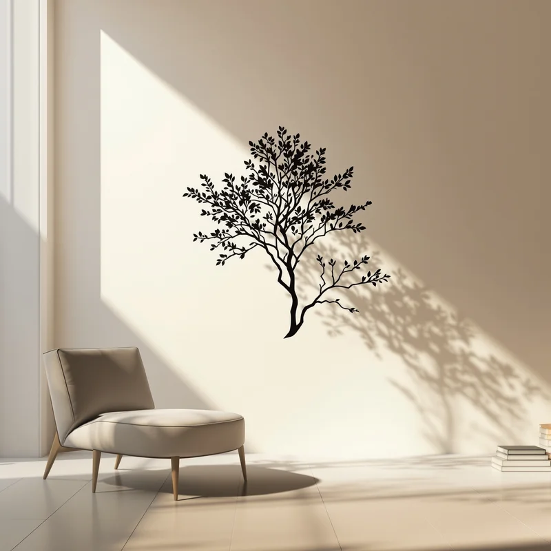 Luxury silhouette tree background