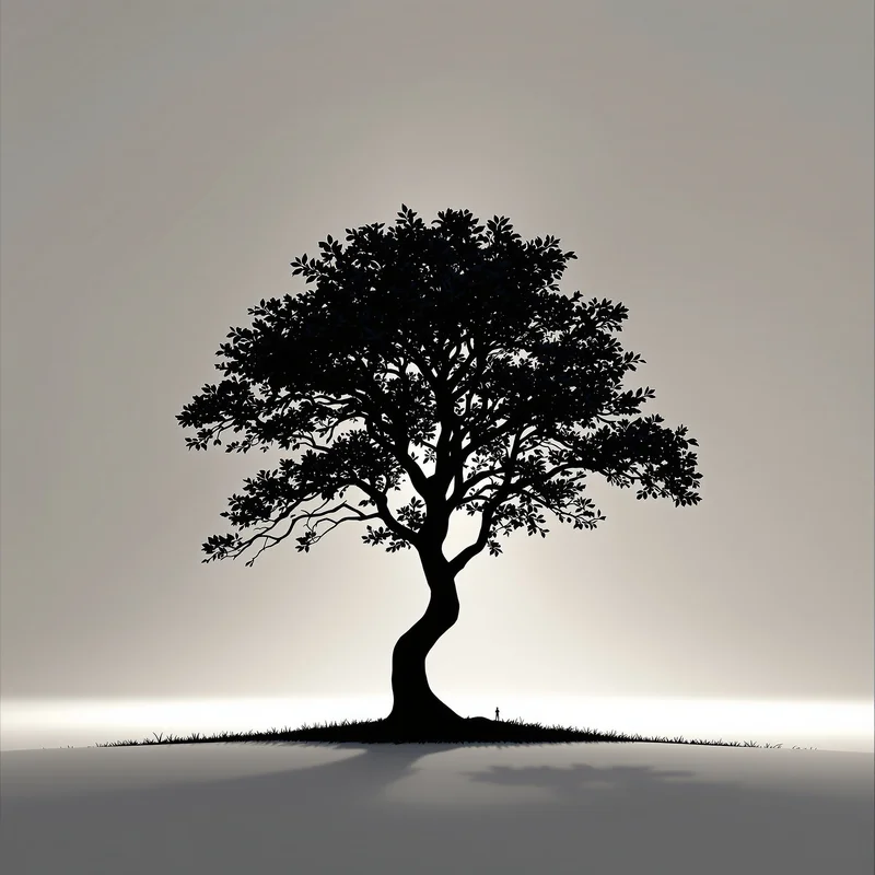 Royal silhouette tree background