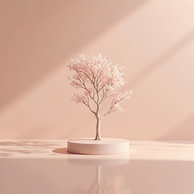 Soft solitary tree background