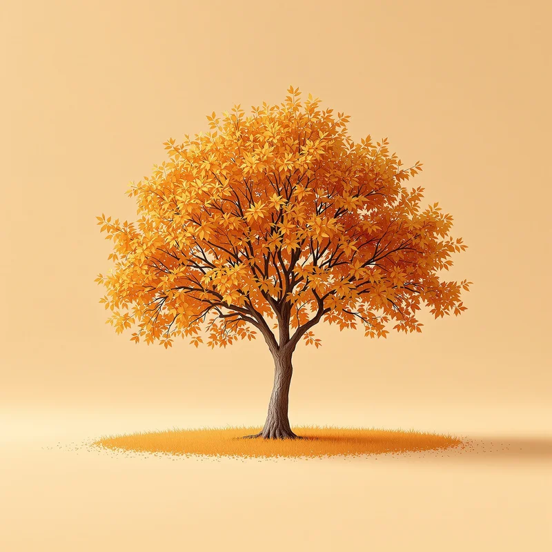 Warm distant tree background