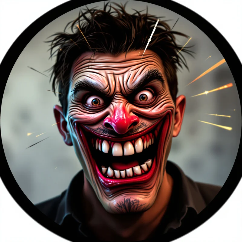 Troll avatar profile image with funny grin